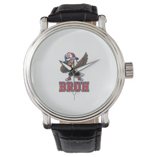 Montre T-Shirt Dessin de gravure vintage de l'aigle patri