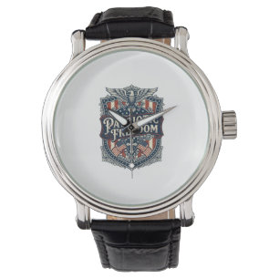 Montre T-Shirt Graphique Vectoriel Foi Patriotique Famill