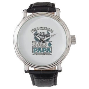 Montre T-shirt micro vintage titres Papa et Papa_