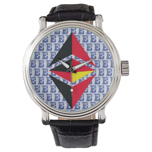 Montre T-shirt MONNAIE DE CRYPTO CLASSIQUE ETHEREUM (devant)