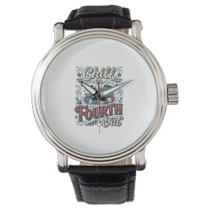 Montre T-shirt patriotique Chill The Fourth Out Alligator