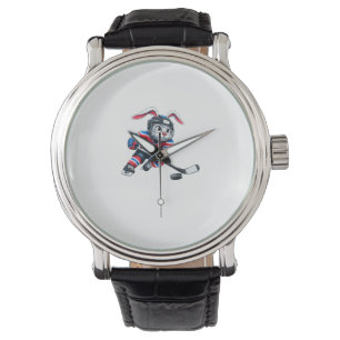 Montre T-shirt pour garçons et hommes avec lapin mignon p