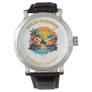 Montre T-Shirt Retro Solar Paradise Guided by the Tides