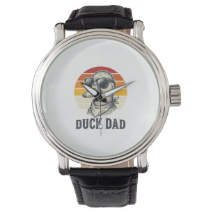 Montre T-shirt vectoriel lunettes de soleil canard vintag