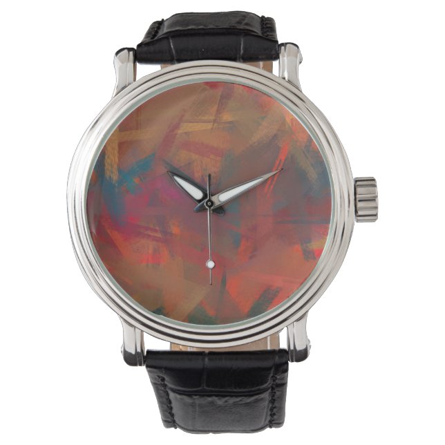 Montre Tableau coloré Abstrait #2 (devant)