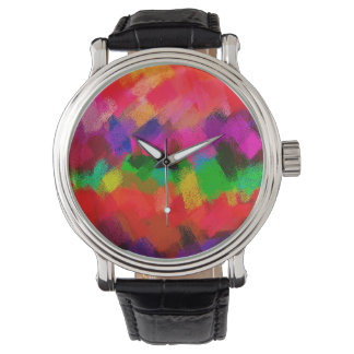 Montre Tableau coloré Abstrait #3