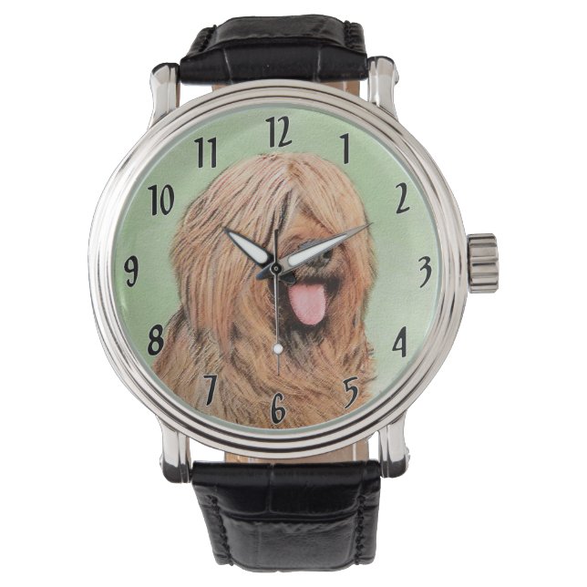Montre Tableau de bord - Joli art original chien (devant)