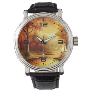 Montre Tableau Paysage Automne-87546