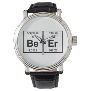 Montre Tableau périodique de bière