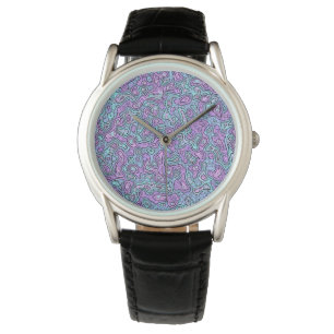 Montre Tache colorée psychédélique