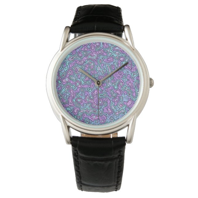 Montre Tache colorée psychédélique (devant)