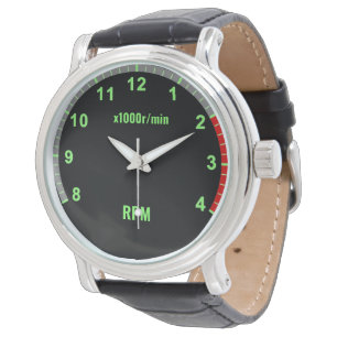 Montre Tachomètre Vert Montre Mécanique Wristwatch
