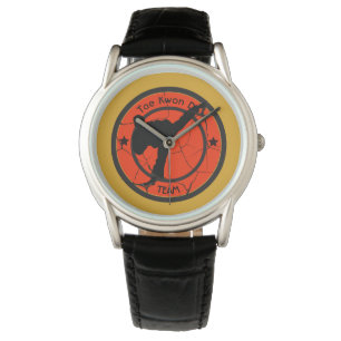 Montre Tae Kwon 	DoSilhouette du combattant Tae Kwon Do.