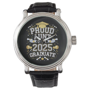 Montre Tante fière d'un diplômé de 2025 Remise des diplôm