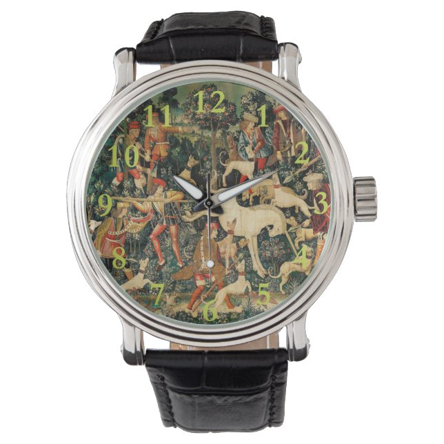 Montre Tapisseries Unicorn Classique médiéval défend la c (devant)