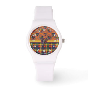 Montre Tartan d'écossais de plaid de clan de Buchanan