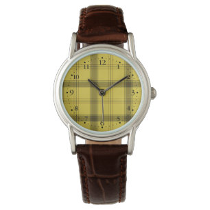 Montre Tartan jaune écossais