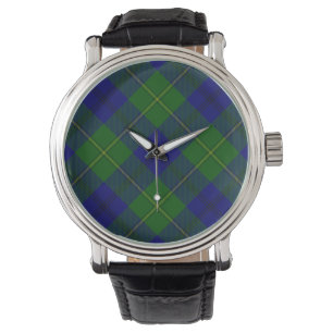 Montre tartan Johnstone bleu vert carreaux