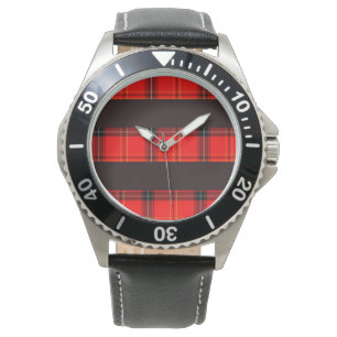 Montre Tartan rouge