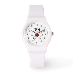 Montre Tatouage d'amour d'infirmière de RN