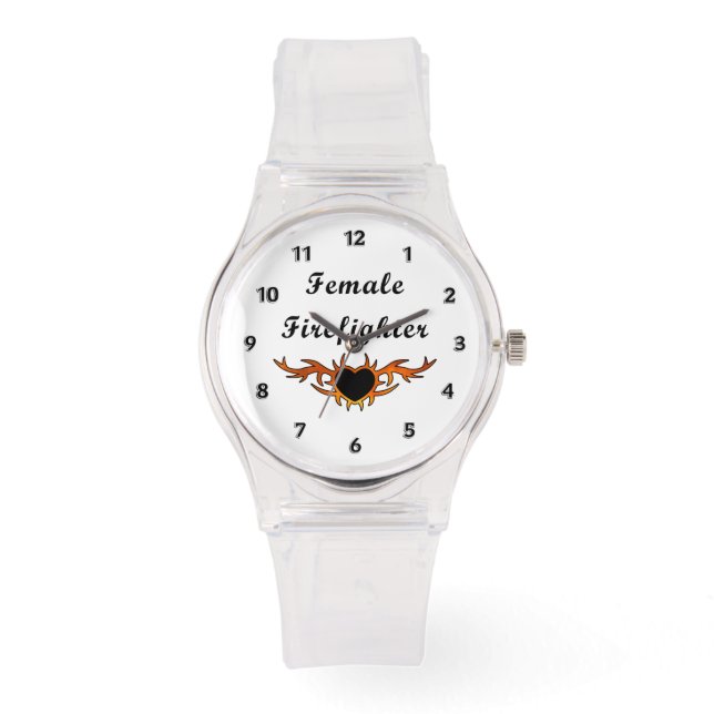 Montre Tatouage de pompier féminin (Recto)