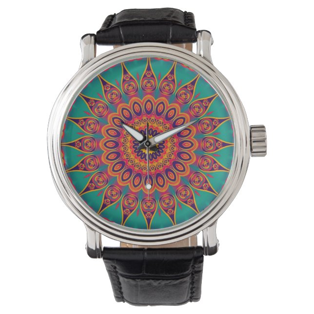 Montre Tattoo Kaleidoscope Fractal (devant)