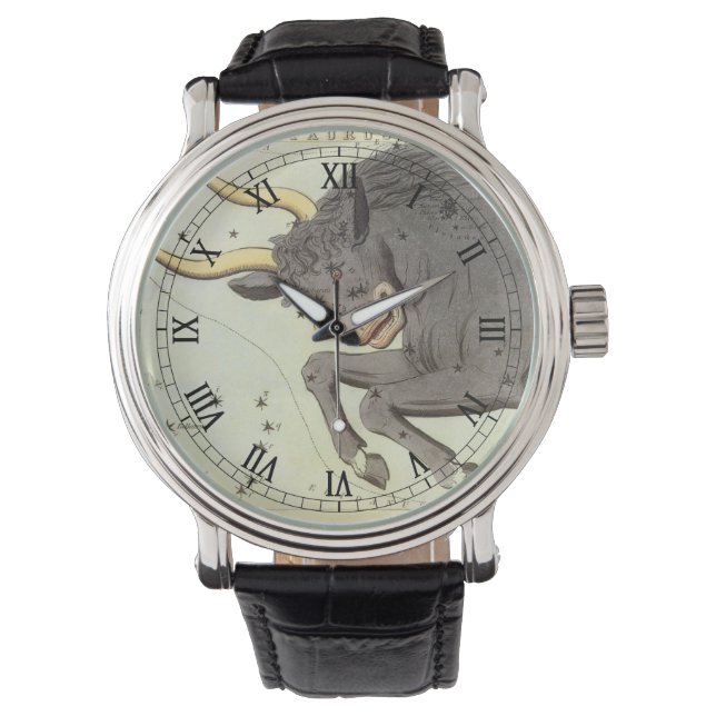 Montre Taureau Taureau, Constellation Vintage Miroir d'Ur (devant)