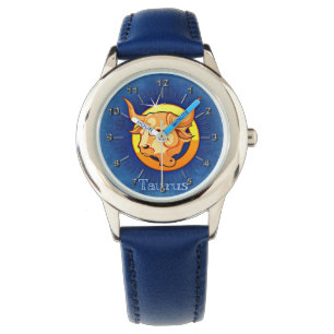 Montre Taurus bleu jaune