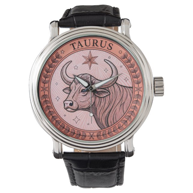 Montre Taurus signe du zodiaque (devant)