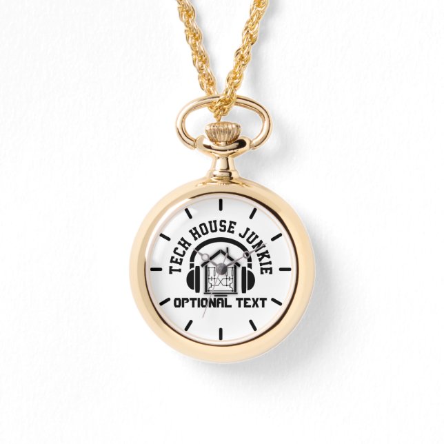 Montre Tech House Music Junkie Custom (Lumière) (Recto)