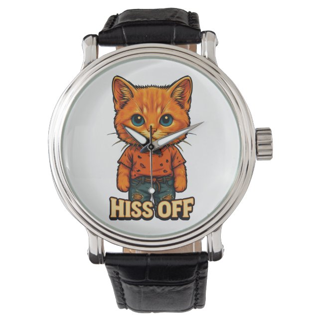 Montre Tee drôle de citation de chat cool (devant)