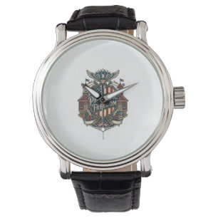 Montre Tee-shirt graphique vectoriel patriotique de rentr