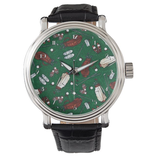 Montre Tee Time Golf Motif Wrist Watch (devant)