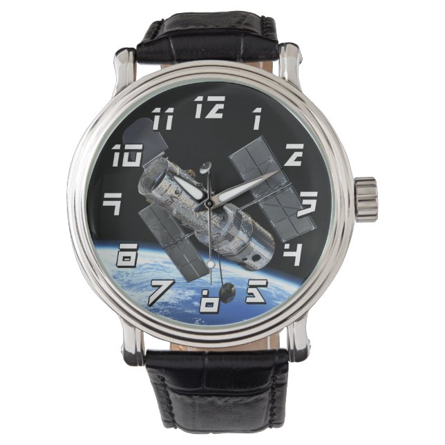 Montre Télescope Spatial Hubble Sur Terre Orbit Photo NAS (devant)