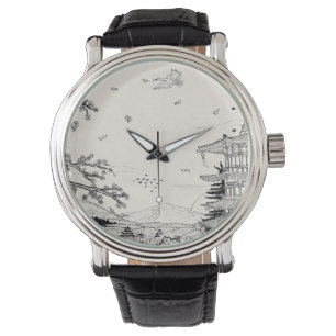 Montre Temple shinto Fuji Edo Période Japon Shogun Inspir