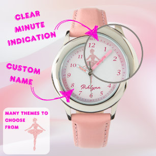 Montre Temps d'apprentissage personnalisé Whipsy Pink Bal