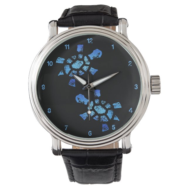 Montre Temps de la tortue bleue (devant)