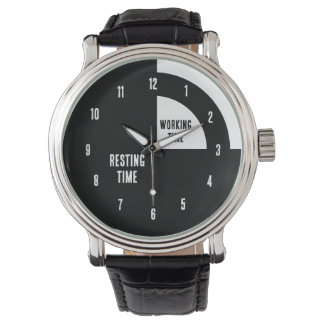 Montre Temps de repos / Temps de travail Drôle