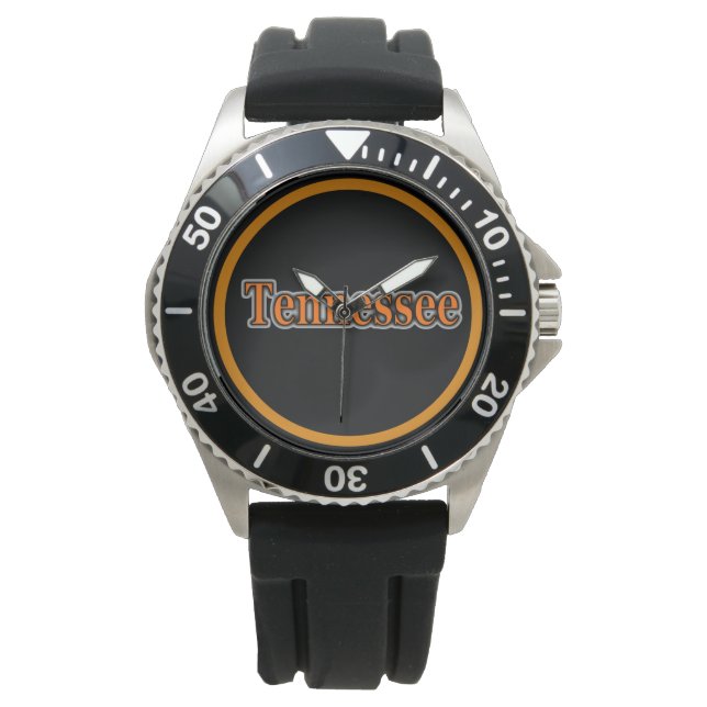 Montre Tennesee Black & Orange Watch (devant)