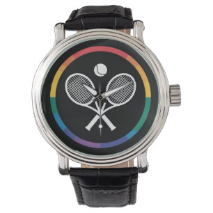 Montre Tennis Sports Arc-en-ciel LGBTQ Fierté Gay Allié