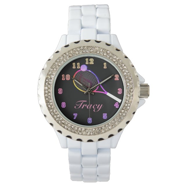 Montre Tennis Time rose (devant)