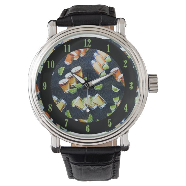 Montre Tequila Shots et Lime Wedges Wrist Watch (devant)