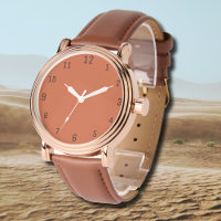 Terracotta Orange Solide Couleur Chaleureuse & Con