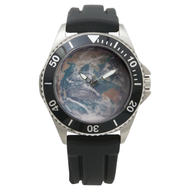 Montre Terre de marbre bleu (hémisphère oriental) (devant)