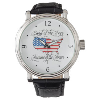 Montre Terre des Libres à cause du courageux patriotique