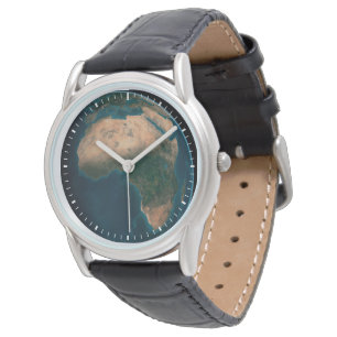 Montre Terre Pleine De L'Espace Au-Dessus Du Continent Af