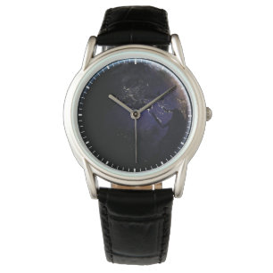 Montre Terre Pleine Montrant Les Lumières De La Ville D'E