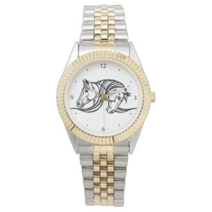 Montre tête de deux chevaux