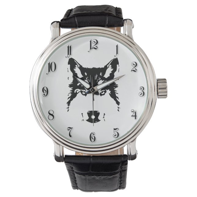 Montre Tête de loup (devant)