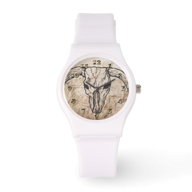 Montre Texas Longhorn Bull Skull (Recto)
